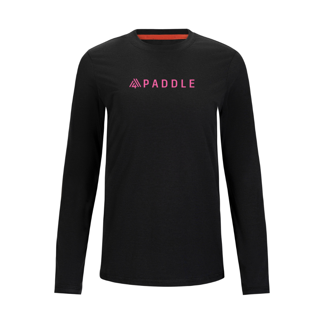Women's Hybrid Long Sleeve Tee - Paddle Black