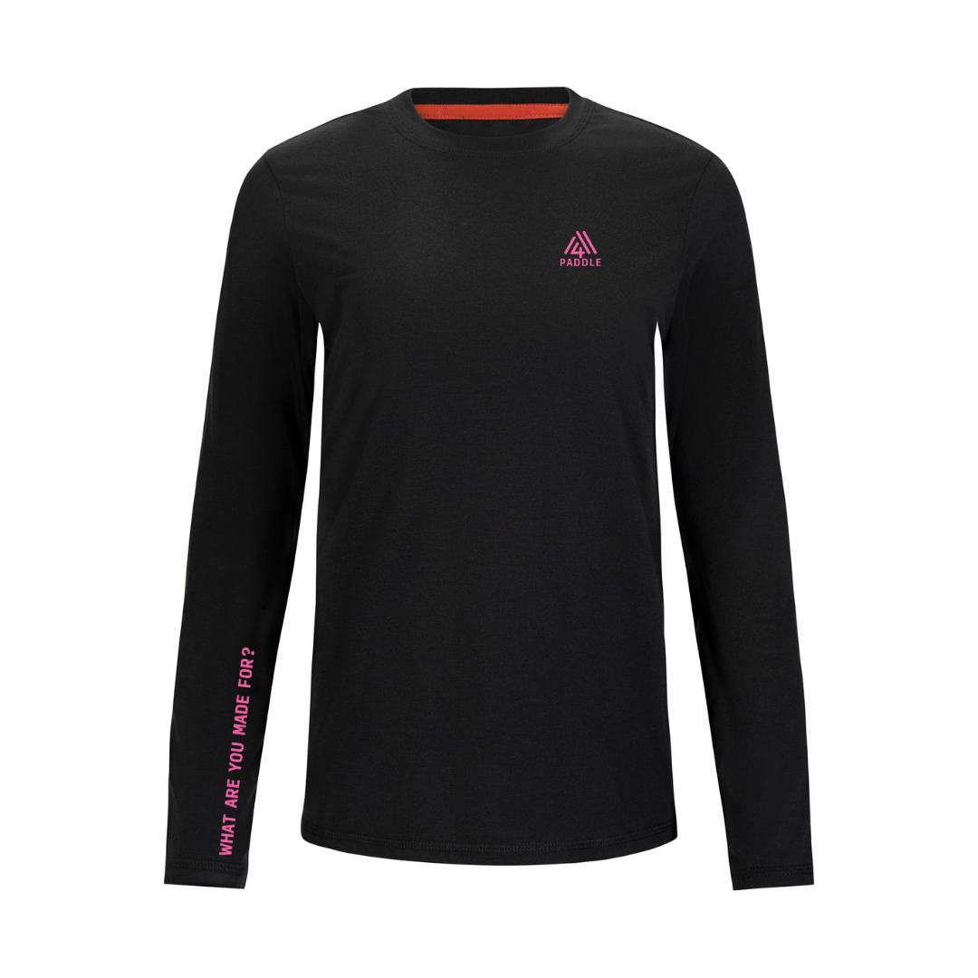 Women's WAYM4 Hybrid Long Sleeve Tee - Paddle Black