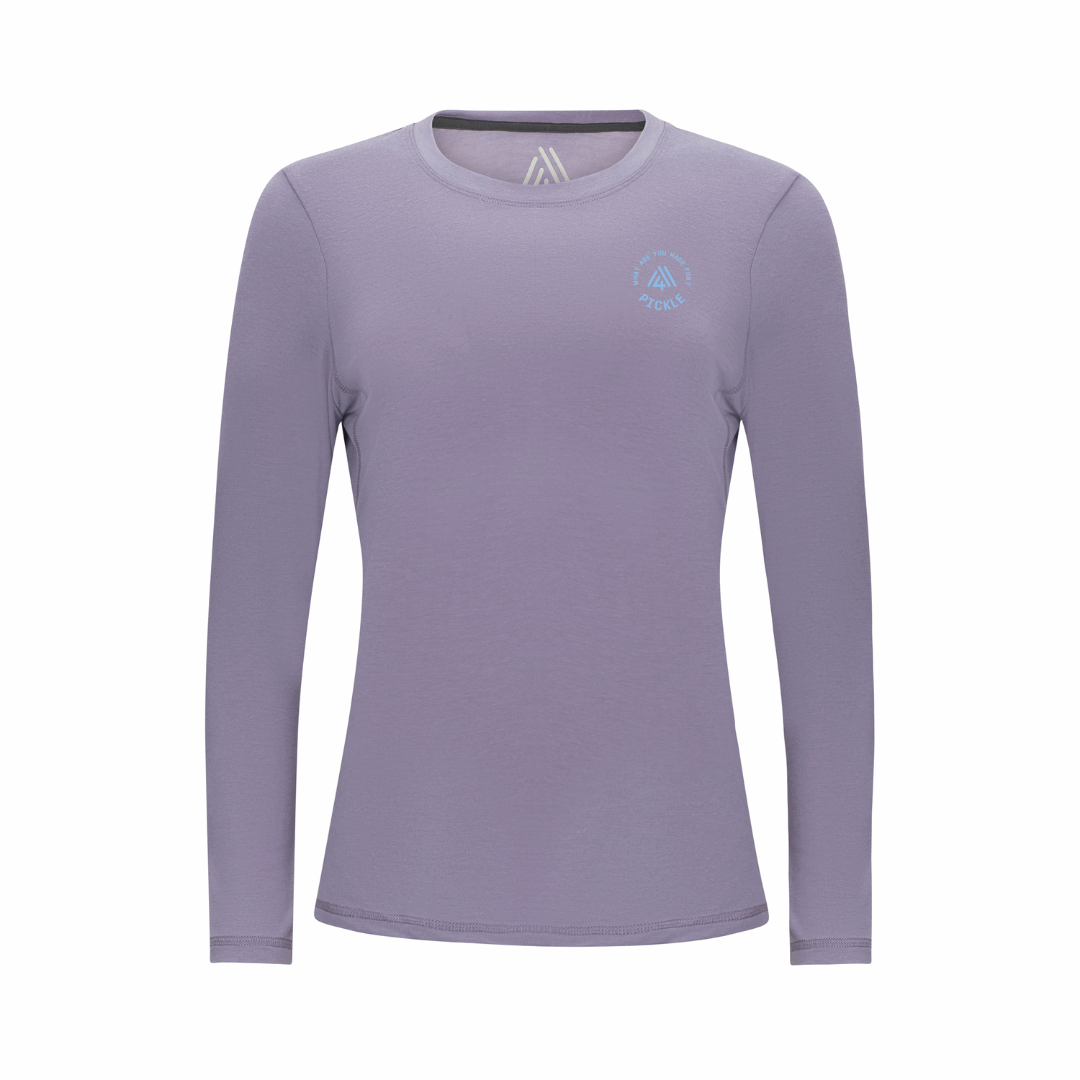Women's Hybrid Long Sleeve Tee - Pickle Dusk