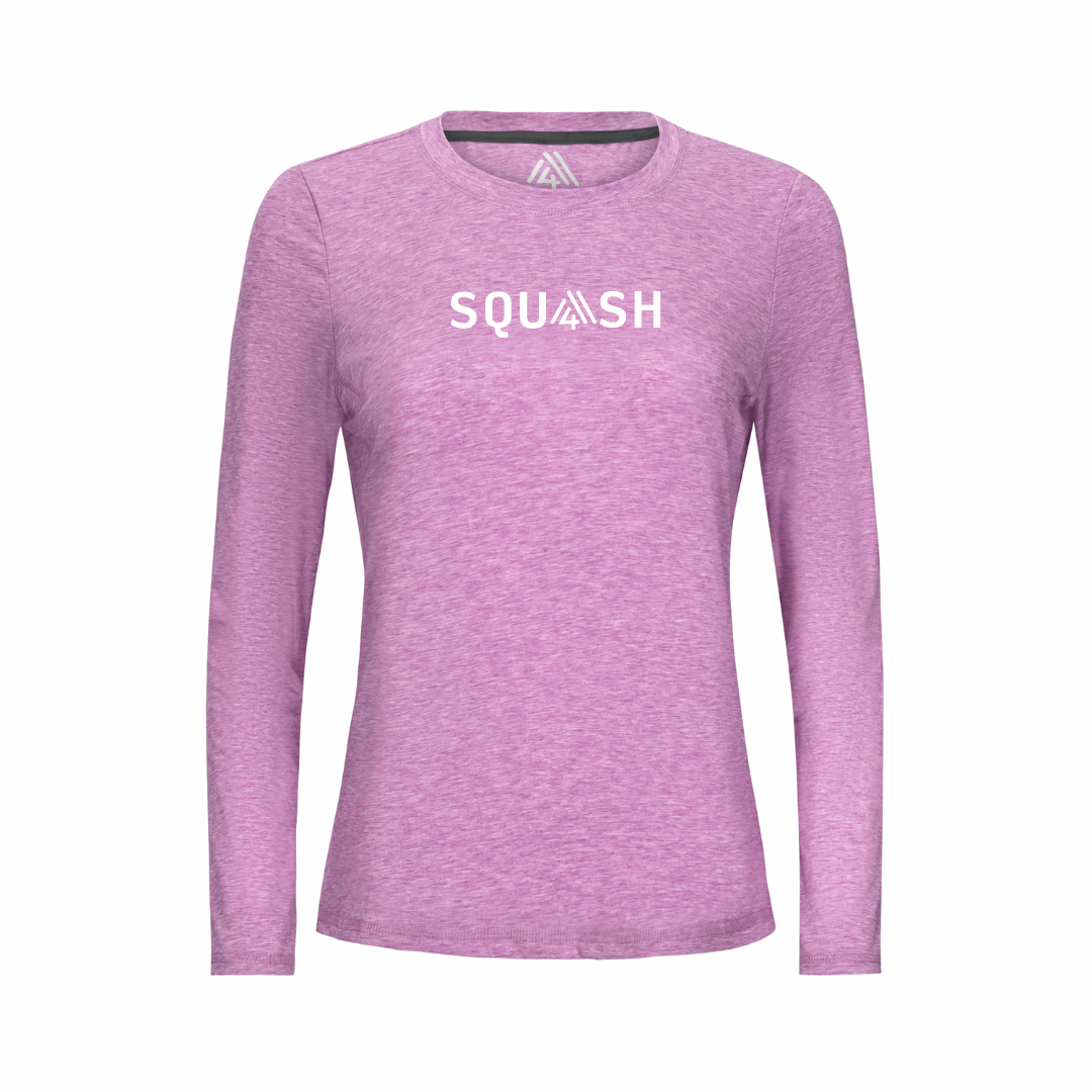 Women's Hybrid Long Sleeve Tee - Squash Fuchsia