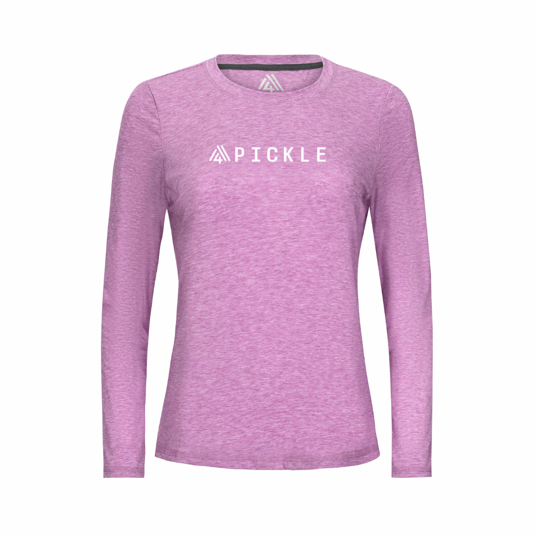 Women's Hybrid Long Sleeve Tee - Pickle Fuchsia