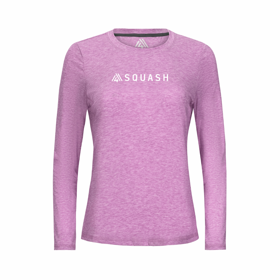 Women's Hybrid Long Sleeve Tee - Squash Fuchsia