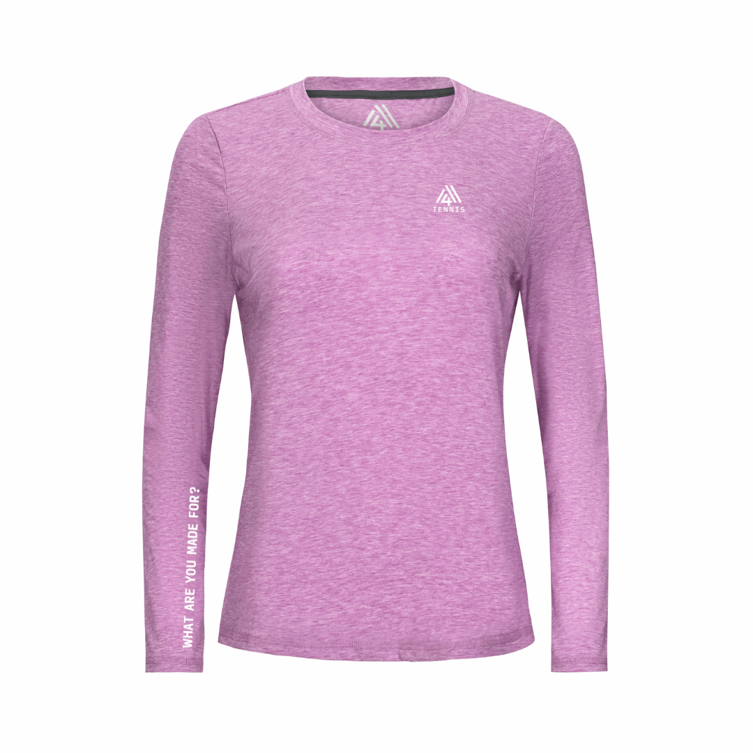 Women's WAYM4 Hybrid Long Sleeve Tee - Tennis Fuchsia