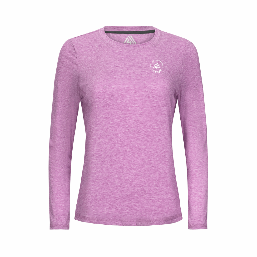 Women's Hybrid Long Sleeve Tee - Tennis Fuchsia