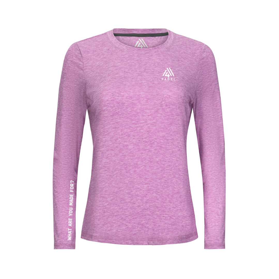 Women's WAYM4 Hybrid Long Sleeve Tee - Padel Fuchsia