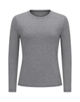 Women's Hybrid Long Sleeve Tee Heather Grey
