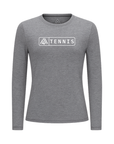 Women's Hybrid Long Sleeve Tee - Tennis Heather Grey