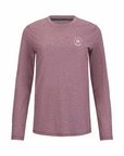 Women's Hybrid Long Sleeve Tee - Paddle Heather Red