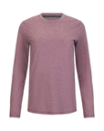 Women's Hybrid Long Sleeve Tee Heather Red