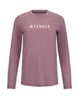 Women's Hybrid Long Sleeve Tee - Tennis Heather Red