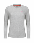 Women's Hybrid Long Sleeve Tee - Padel Heather Silver