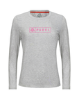 Women's Hybrid Long Sleeve Tee - Padel Heather Silver