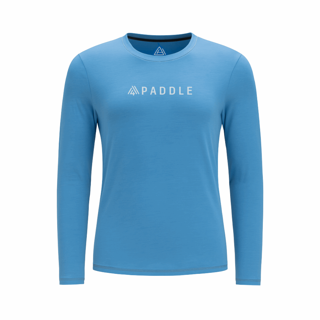 Women's Hybrid Long Sleeve Tee - Paddle Light Blue