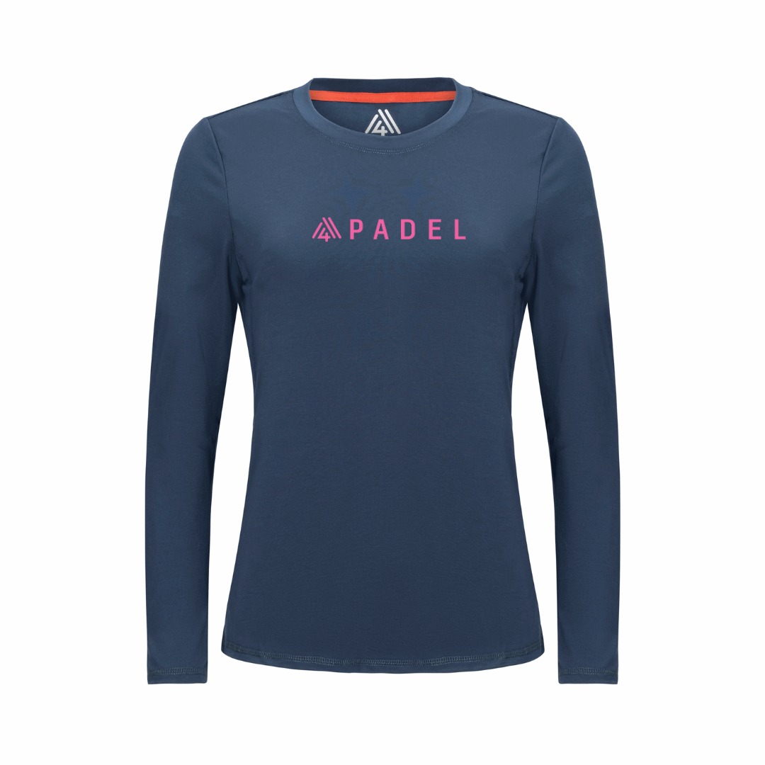 Women's Hybrid Long Sleeve Tee - Padel Navy
