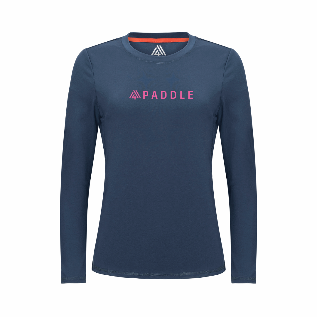 Women's Hybrid Long Sleeve Tee - Paddle Navy