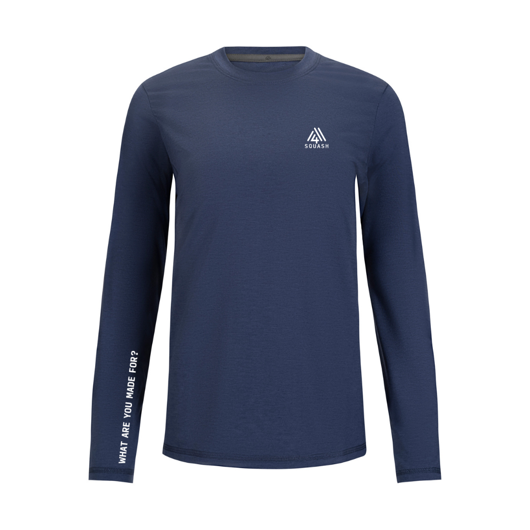Women's WAYM4 Hybrid Long Sleeve Tee - Squash Blue Indigo