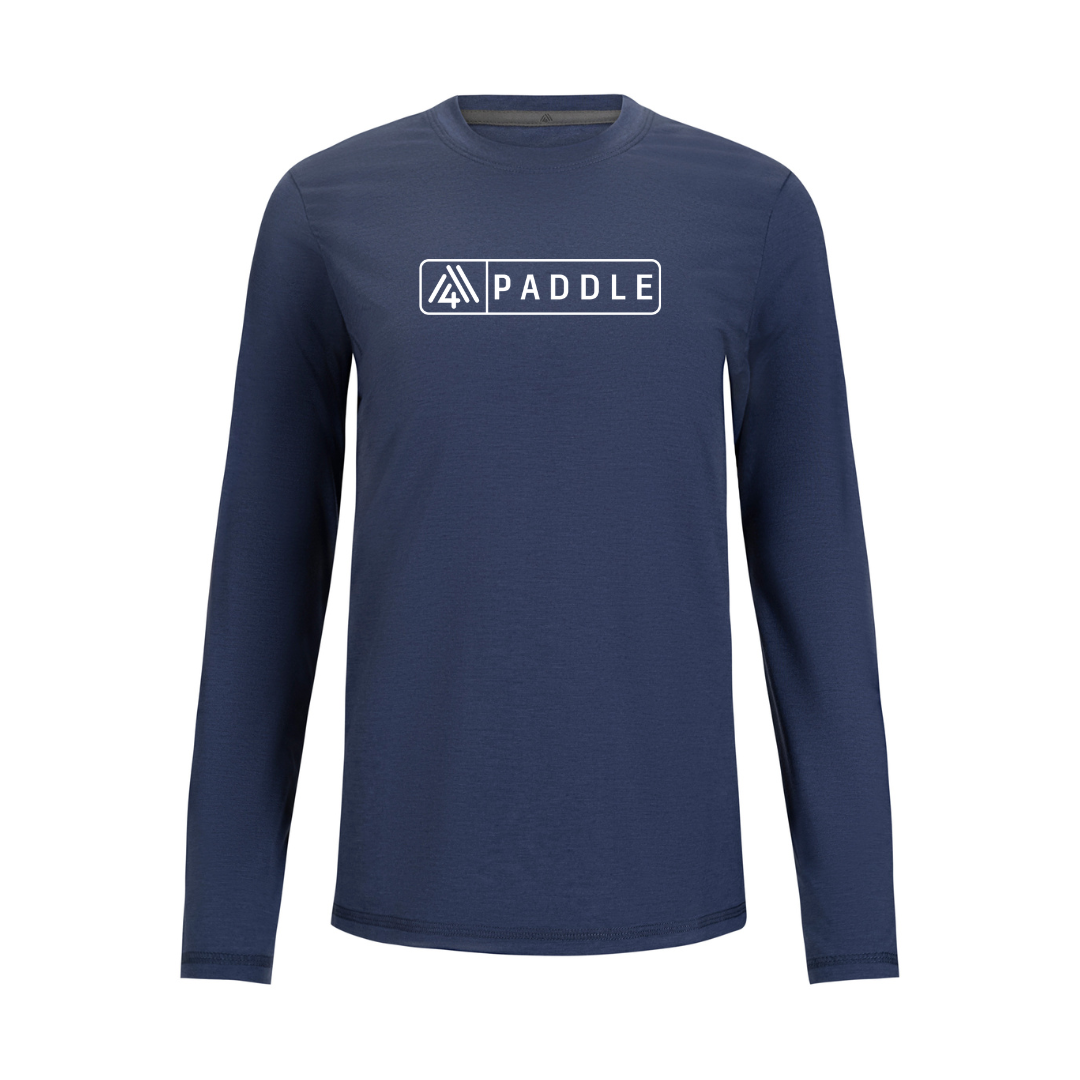 Women's Hybrid Long Sleeve Tee - Paddle Blue Indigo