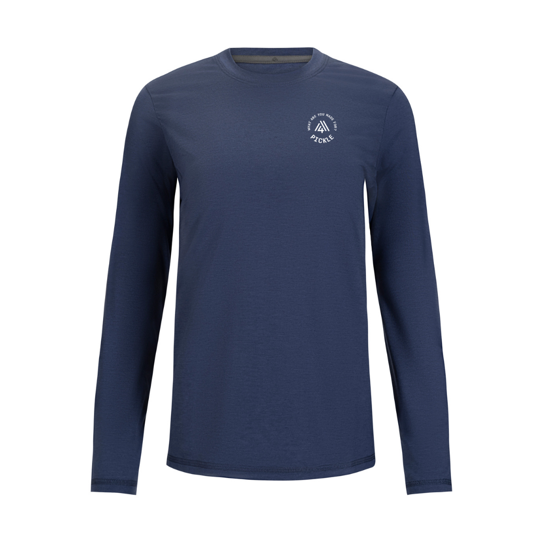 Women's Hybrid Long Sleeve Tee - Pickle Blue Indigo