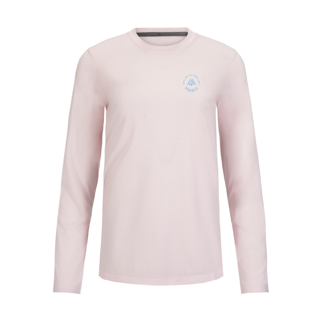Women's Hybrid Long Sleeve Tee - Paddle Pink