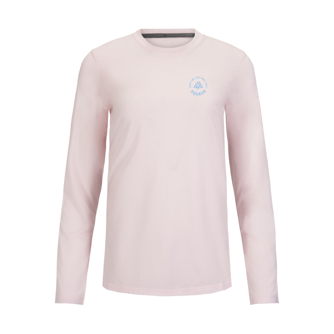Women's Hybrid Long Sleeve Tee - Squash Pink