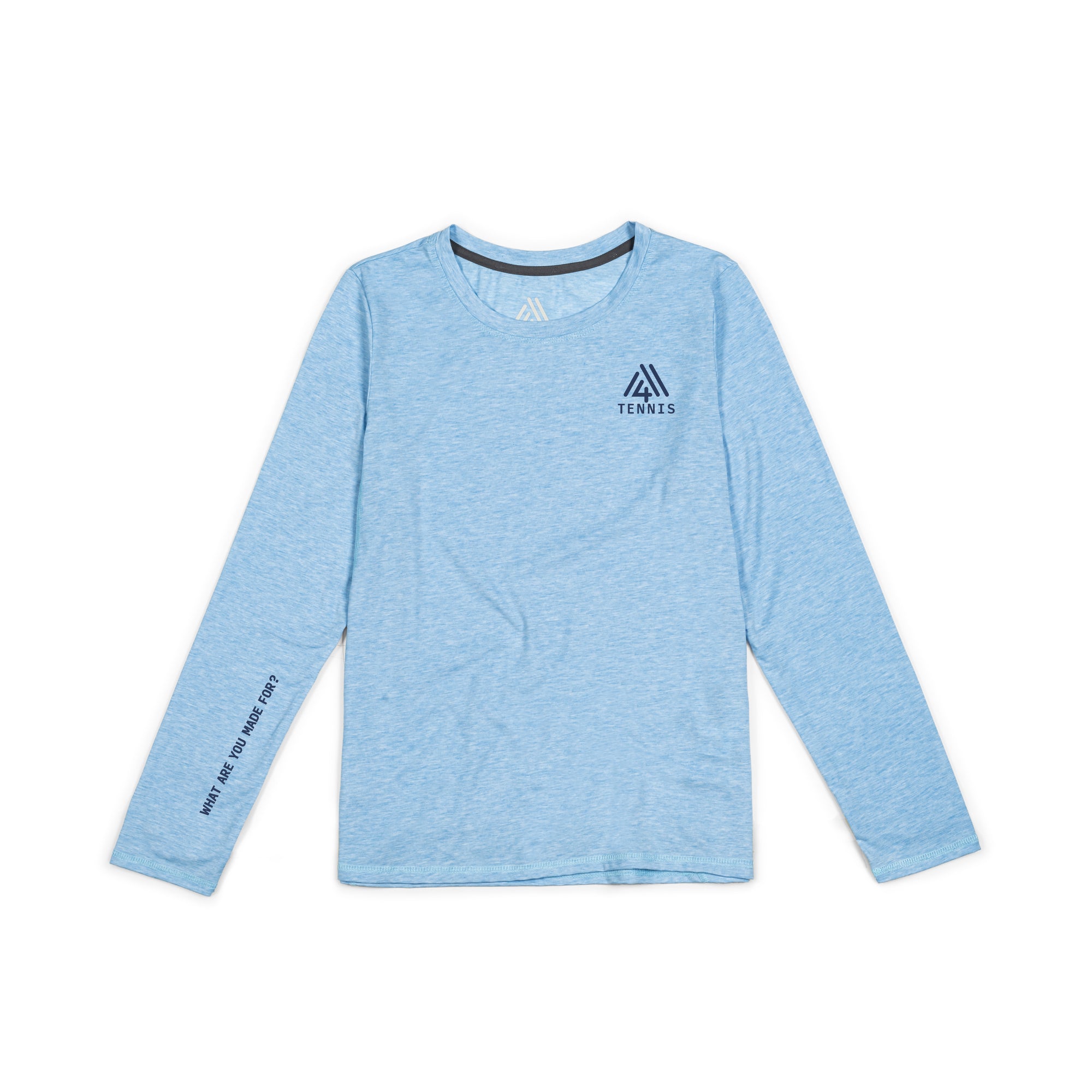 Women's Hybrid Long Sleeve Tee - Tennis Heather Blue