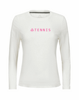 Women's Hybrid Long Sleeve Tee - Tennis White