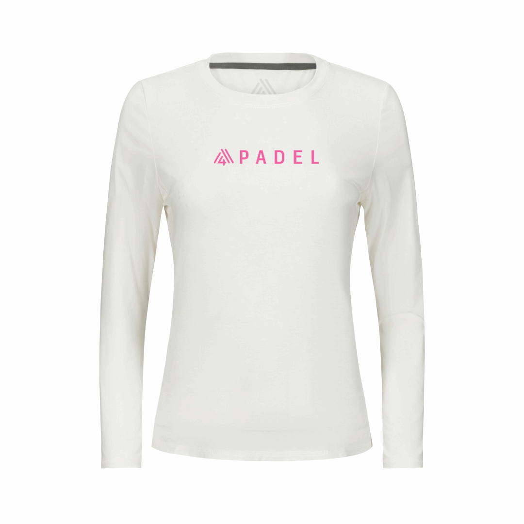Women's Hybrid Long Sleeve Tee - Padel White