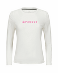 Women's Hybrid Long Sleeve Tee - Paddle White