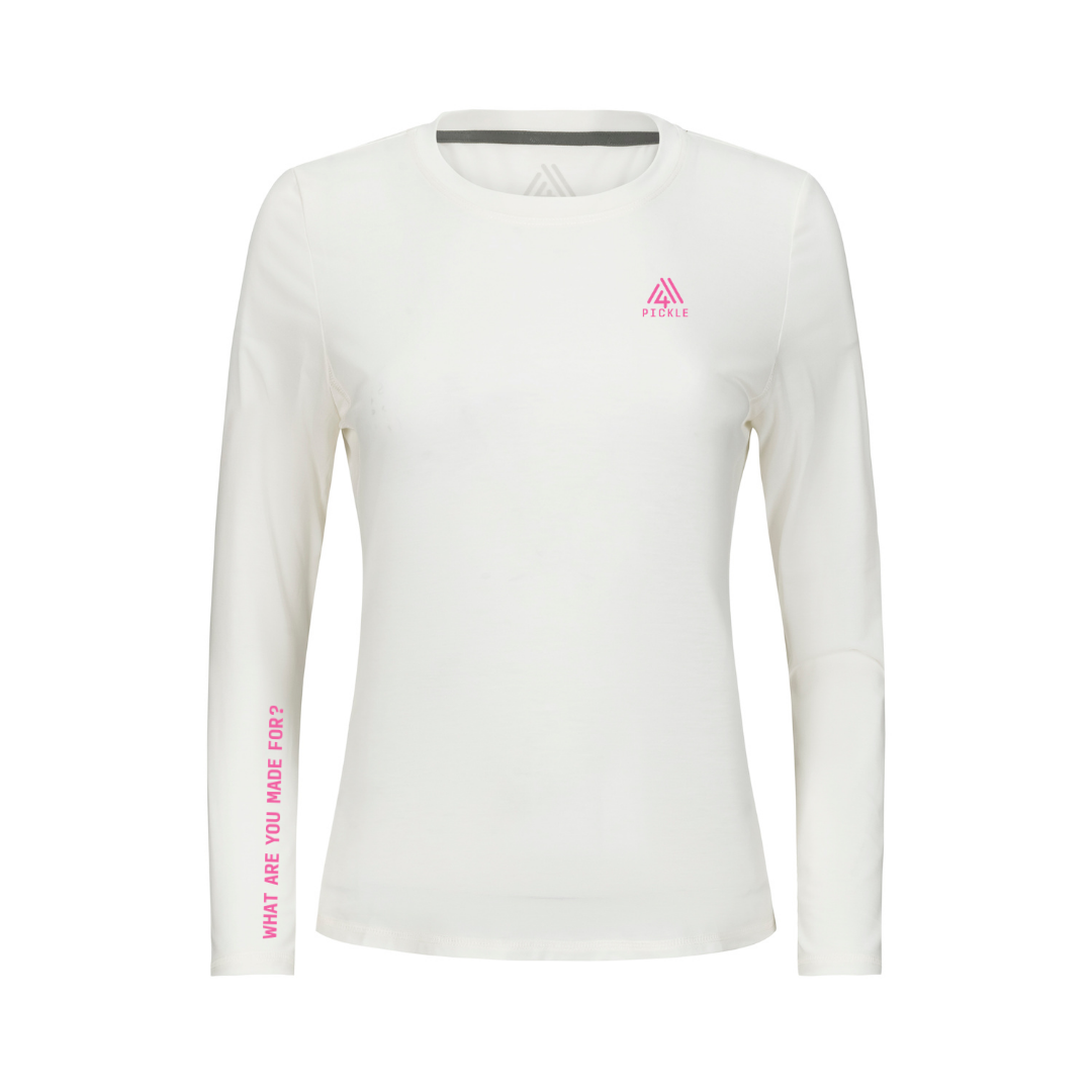 Women's WAYM4 Hybrid Long Sleeve Tee - Pickle White