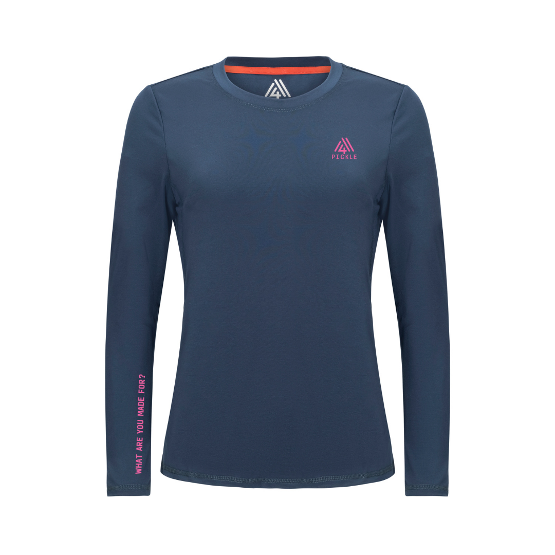Women's WAYM4 Hybrid Long Sleeve Tee - Pickle Navy