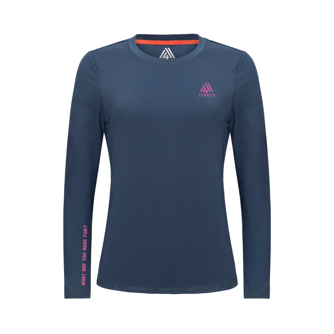 Women's WAYM4 Hybrid Long Sleeve Tee - Tennis Navy