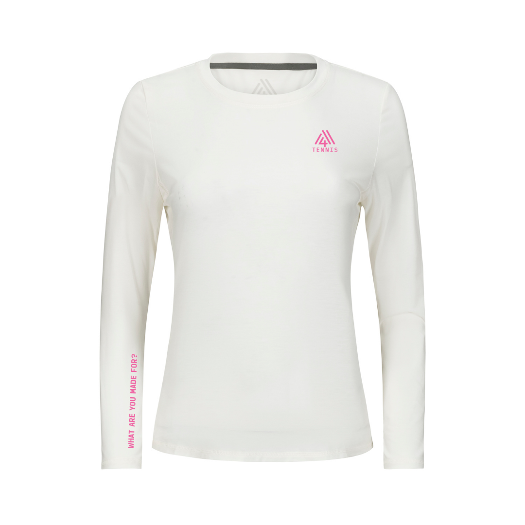 Women's WAYM4 Hybrid Long Sleeve Tee - Tennis White