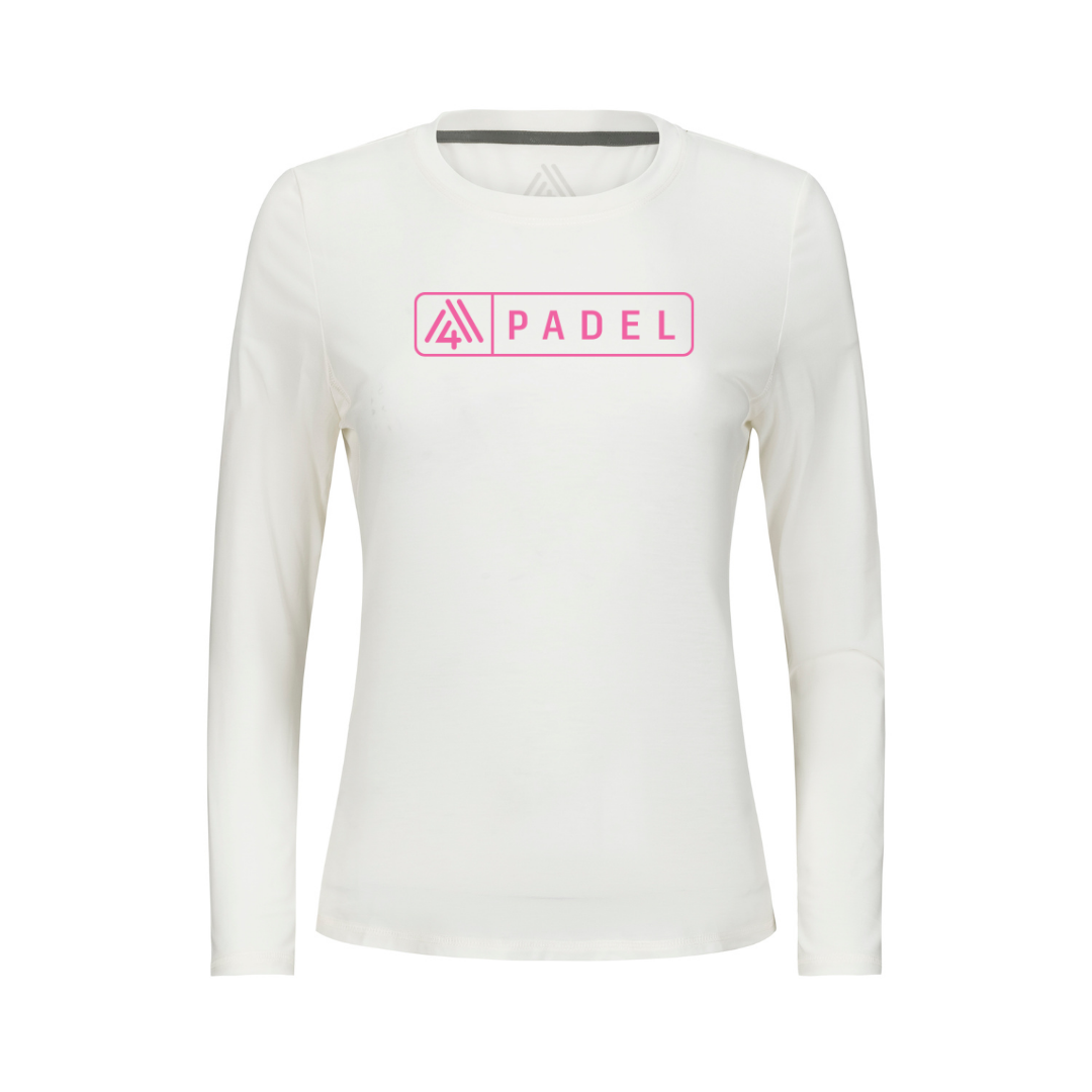 Women's Hybrid Long Sleeve Tee - Padel White
