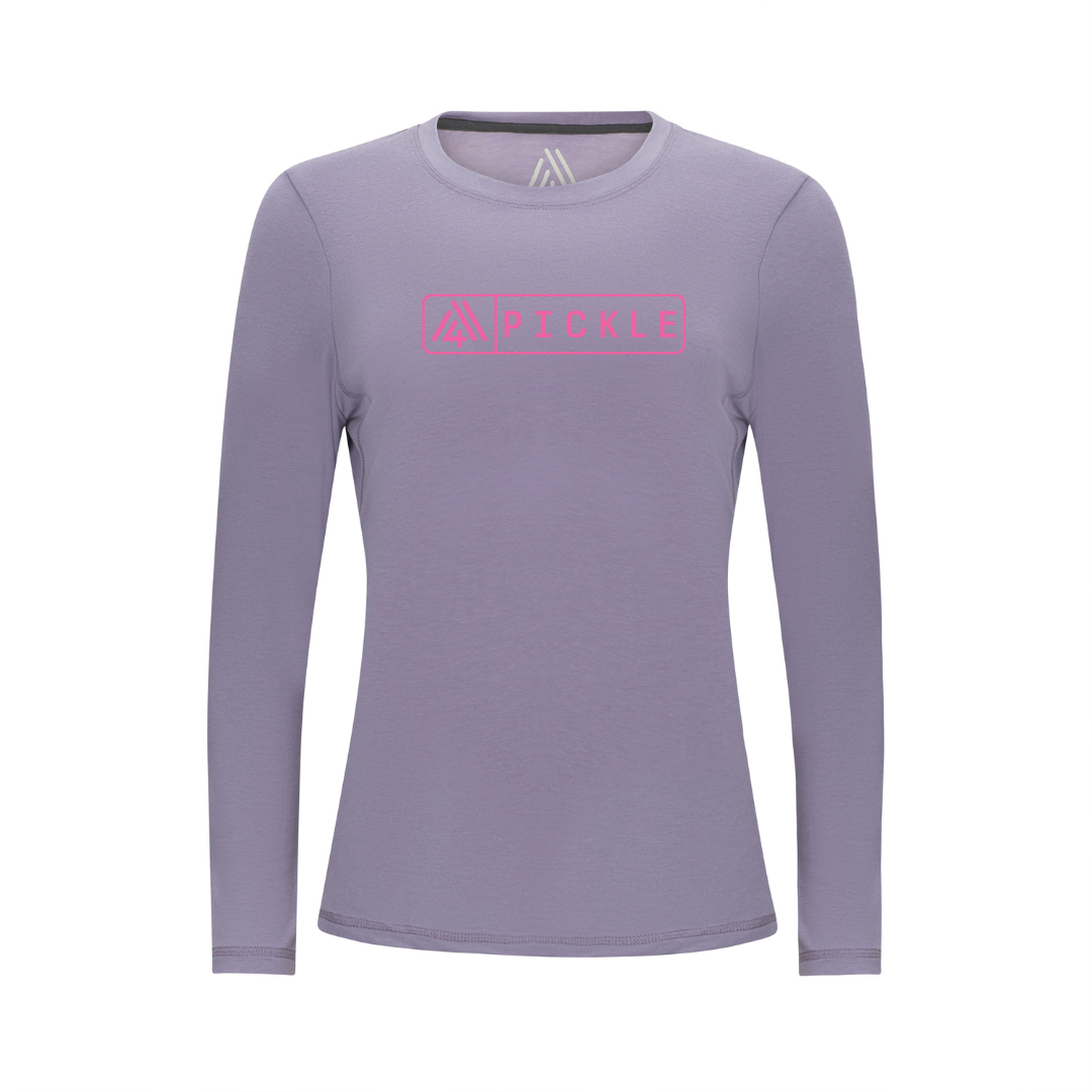 Women's Hybrid Long Sleeve Tee - Pickle Dusk