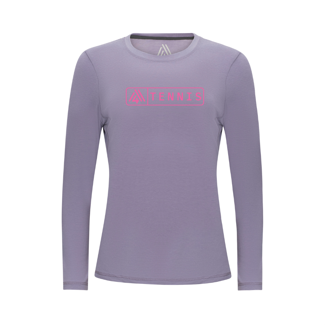 Women's Hybrid Long Sleeve Tee - Tennis Dusk