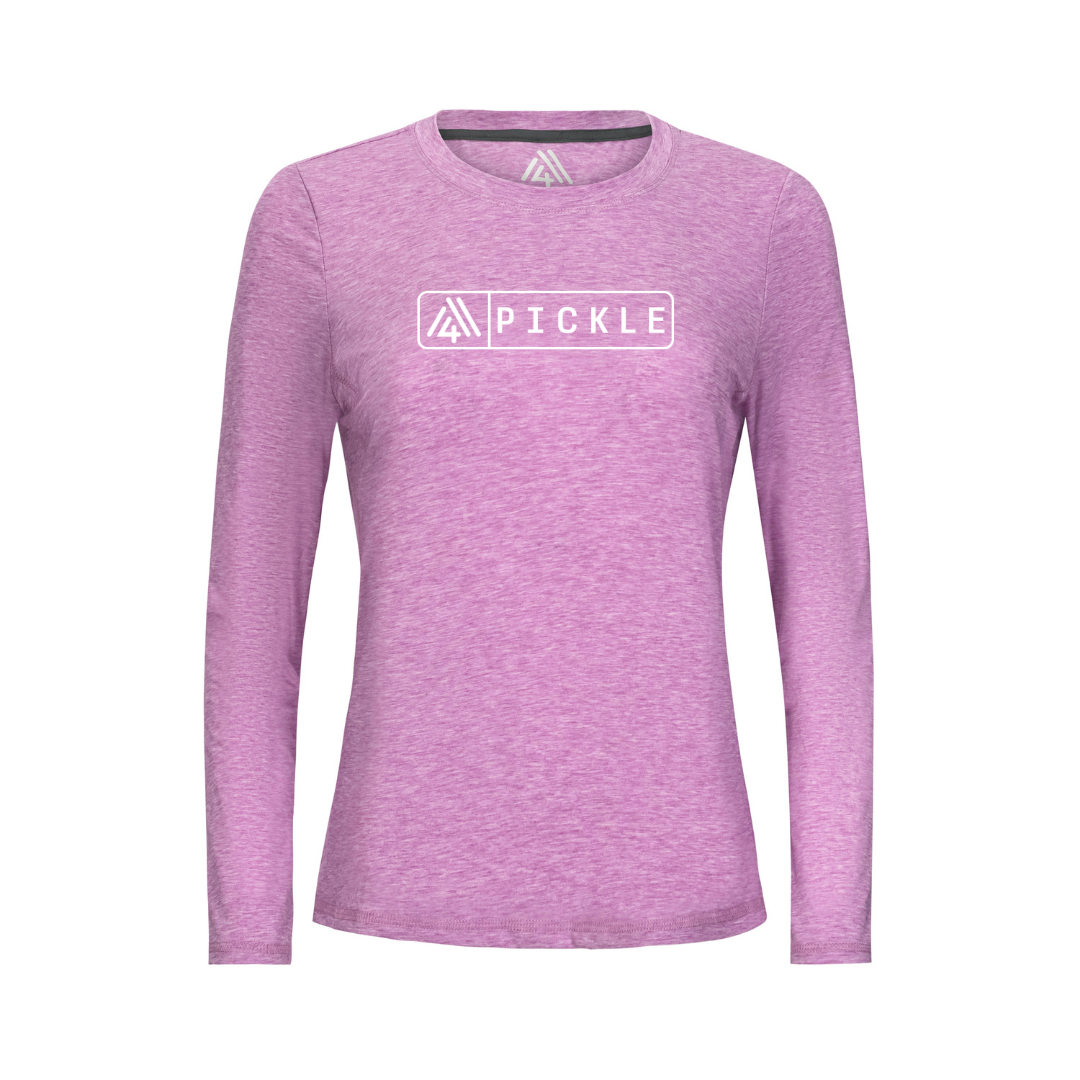 Women's Hybrid Long Sleeve Tee - Pickle Fuchsia