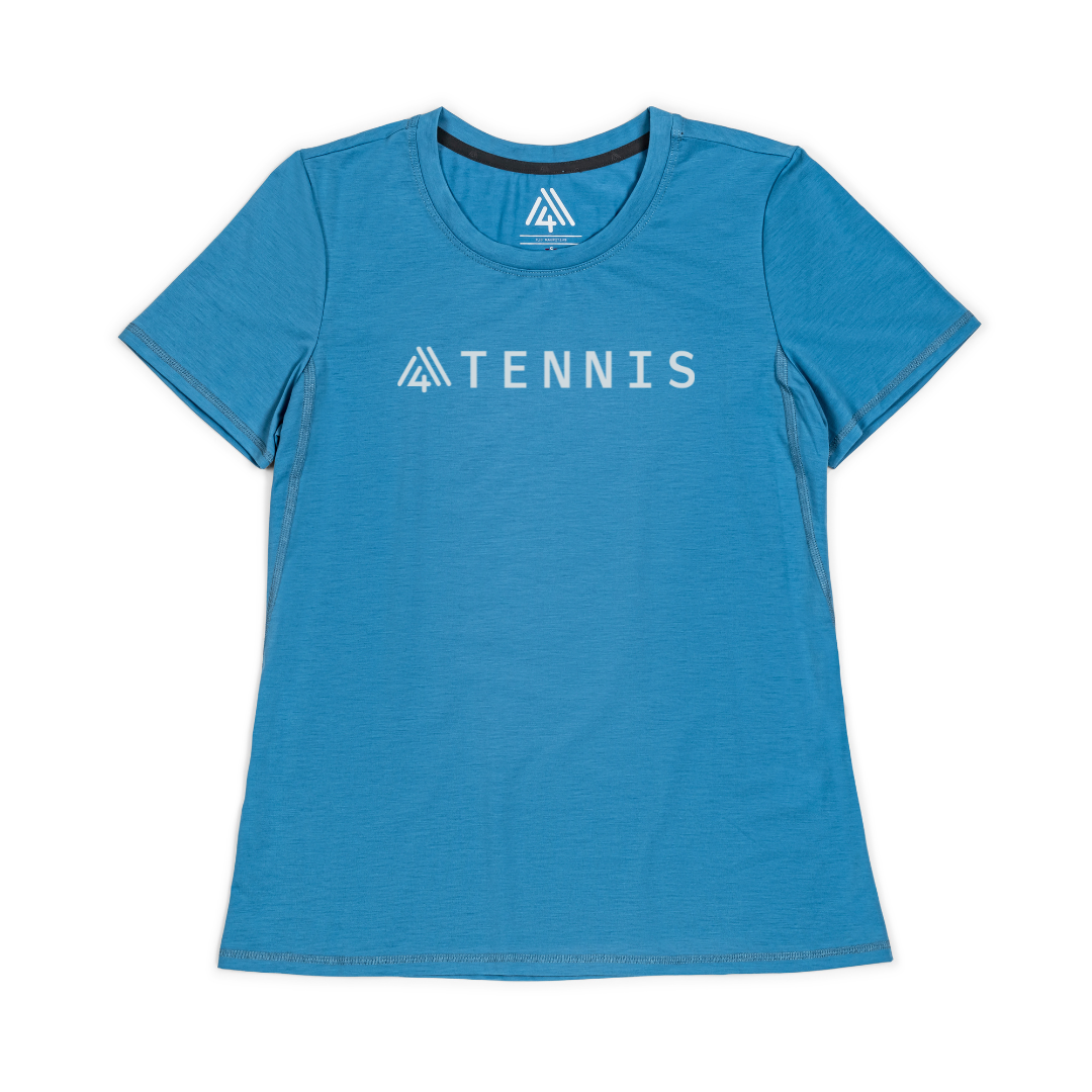 Women's Hybrid Tee - Tennis Light Blue