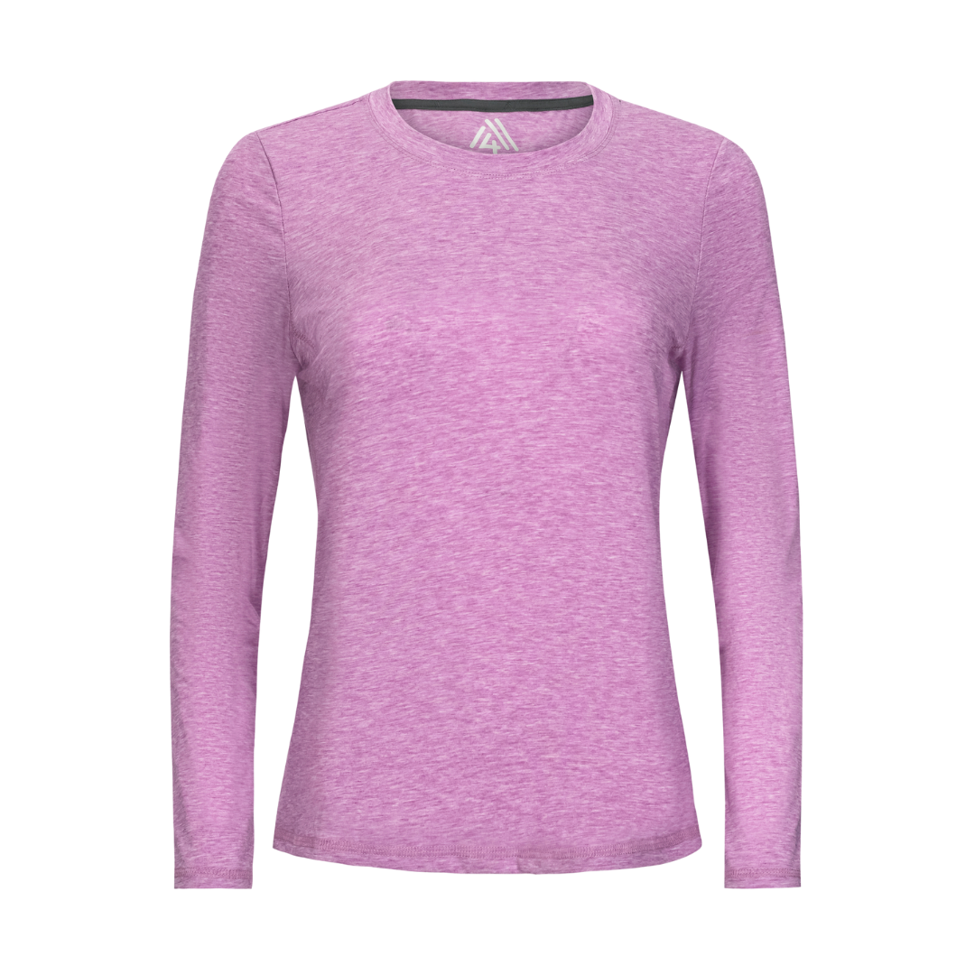 Women&#39;s Hybrid Long Sleeve Tee Fuchsia