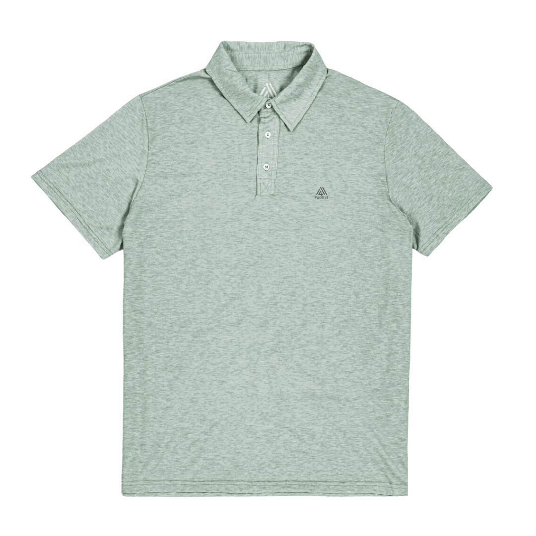 Men's Hybrid Polo - Paddle Mint