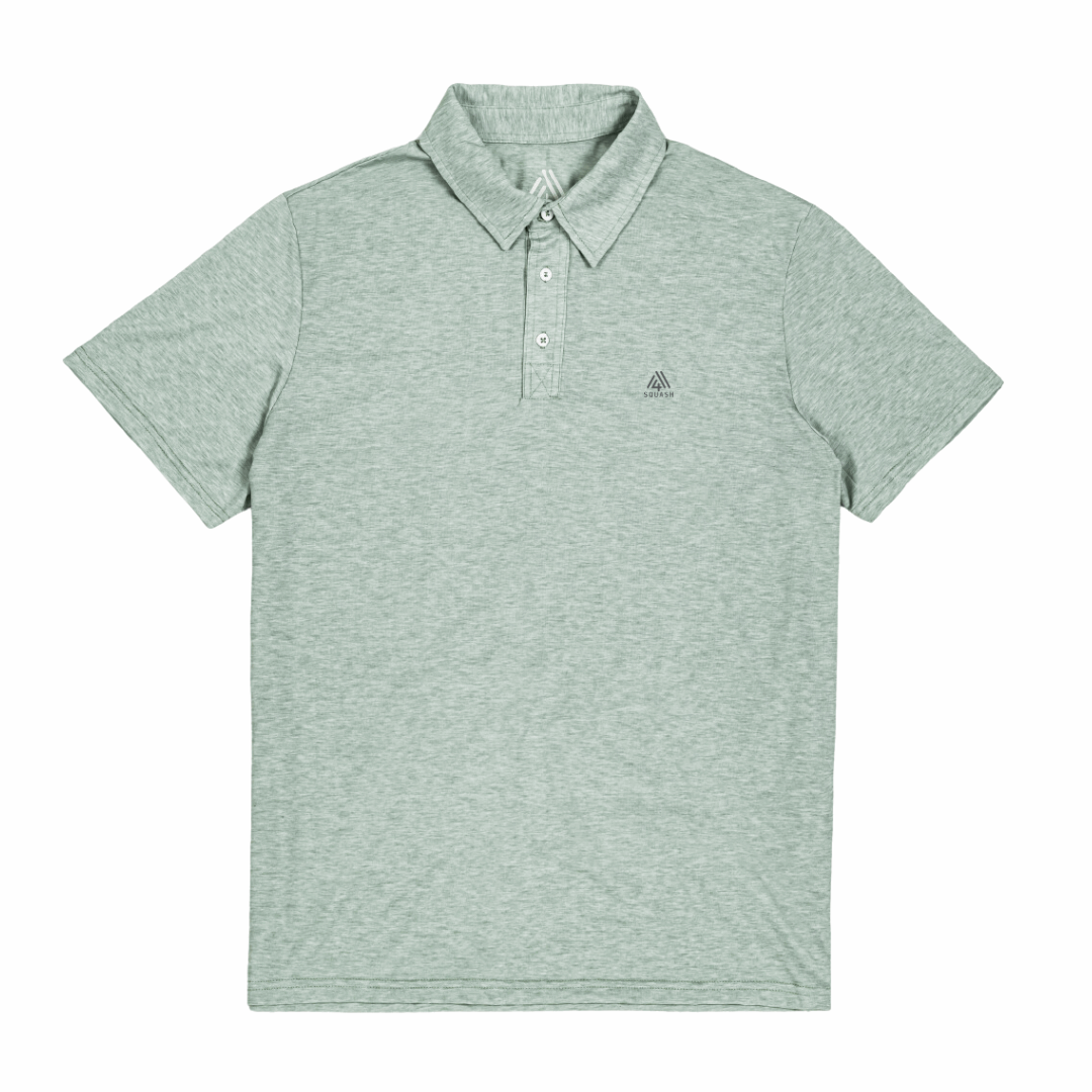 Men&#39;s Hybrid Polo - Squash Mint