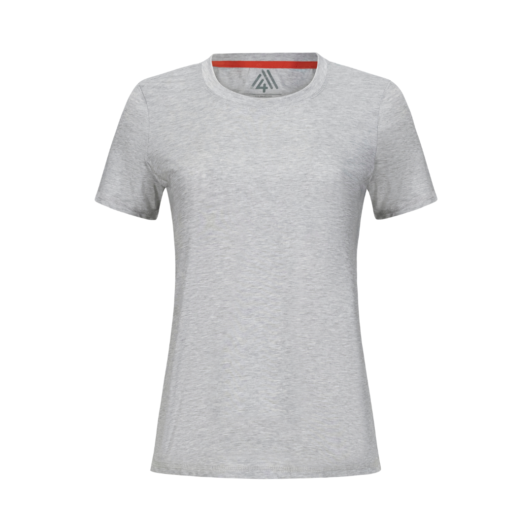 Women's Hybrid Tee Light Heather Grey