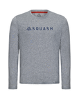 Men's Hybrid Long Sleeve Tee - Squash Heather Grey