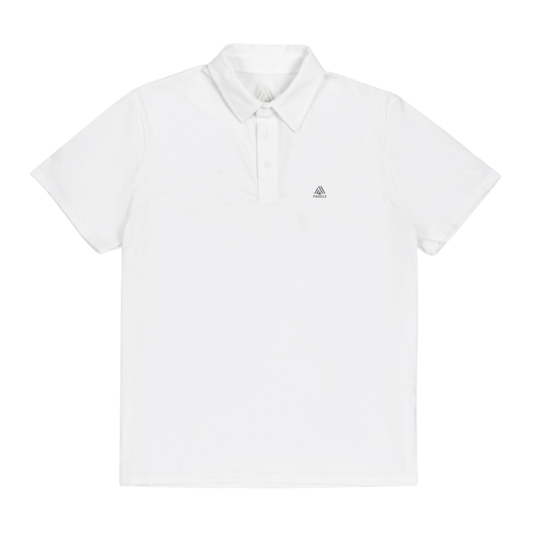 Men&#39;s Hybrid Polo - Paddle White