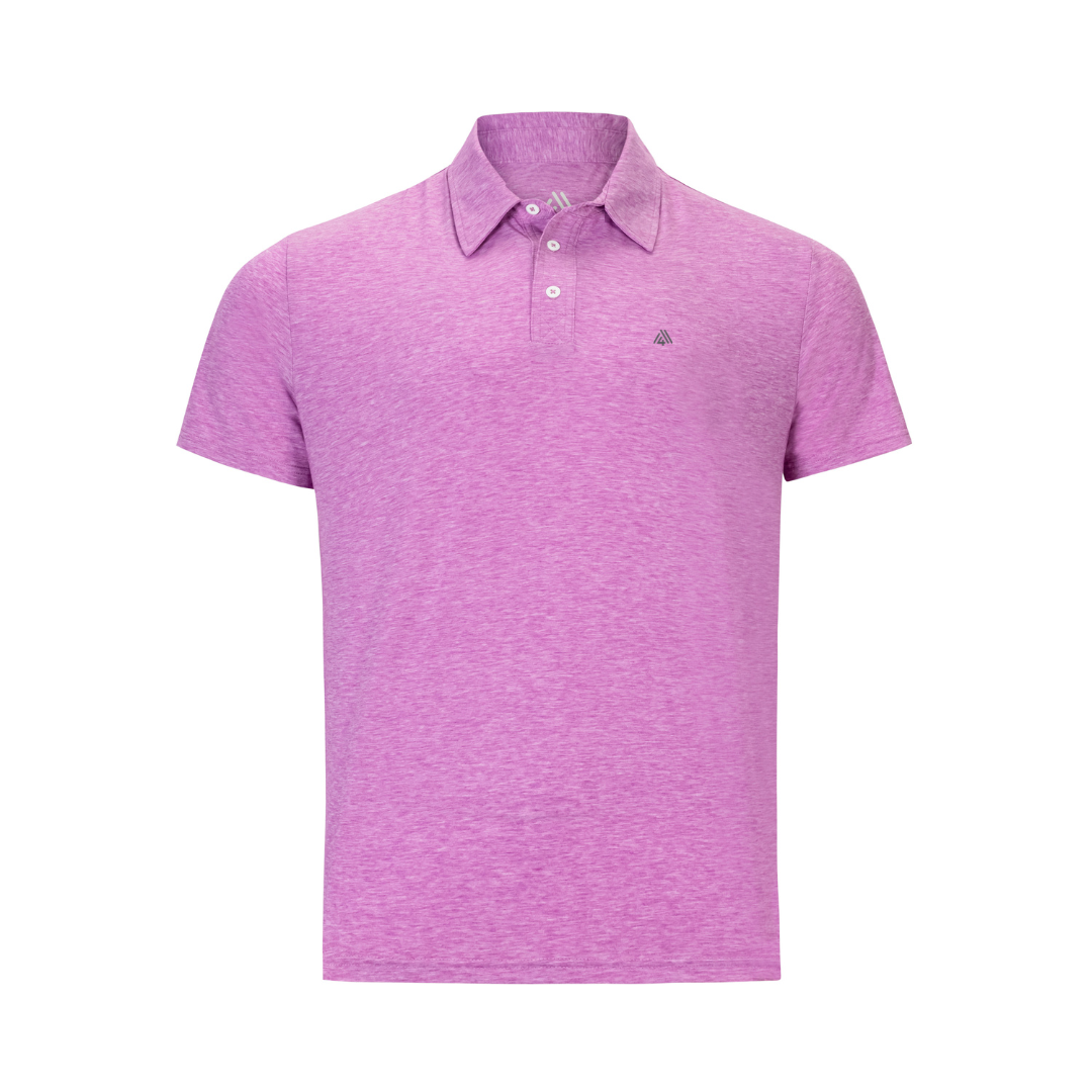 Men's Hybrid Polo Fuchsia