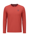 Men's Hybrid Long Sleeve Tee - Squash Brick