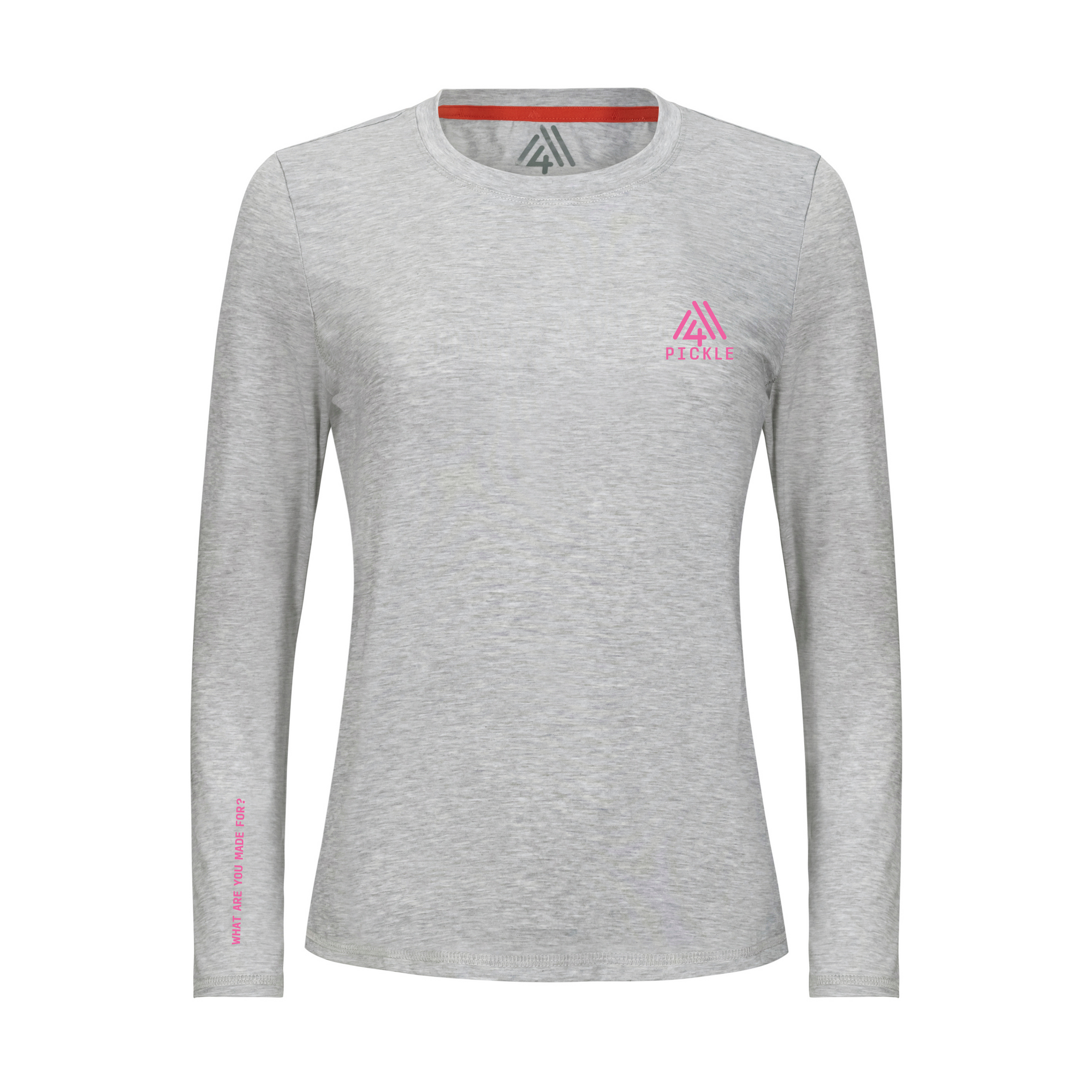 Women's Hybrid Long Sleeve Tee - Pickle Light Heather Grey