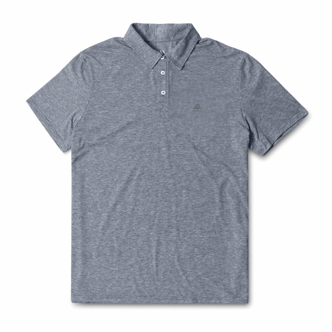 Men's Hybrid Polo - Squash Heather Grey