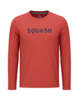 Men's Hybrid Long Sleeve Tee - Squash Brick