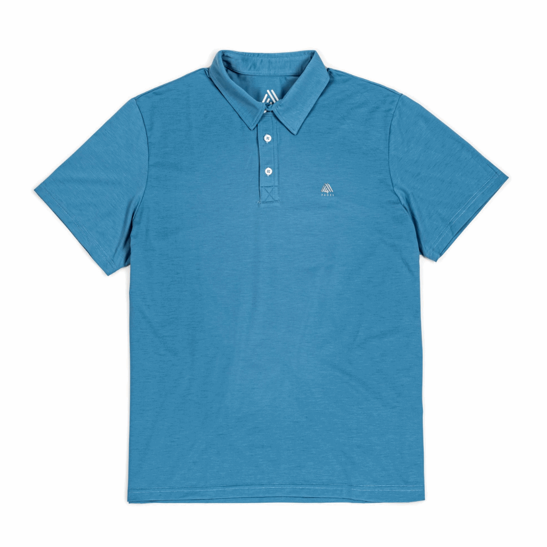 Men's Hybrid Polo - Padel Light Blue