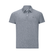 Men's Hybrid Polo - Paddle Heather Grey